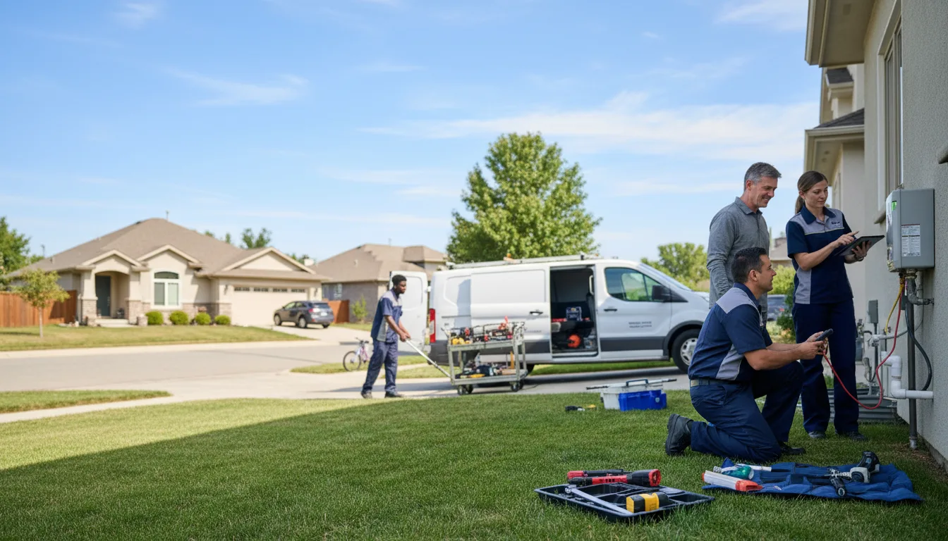 Tankless water heater service in Rogers, ND